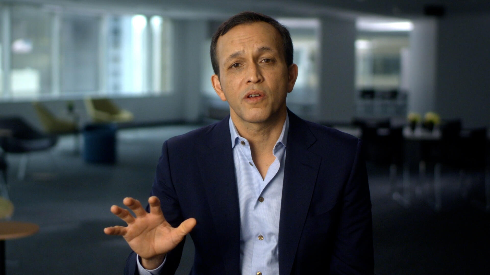 To Camera, Executive, Empty Office Space BG